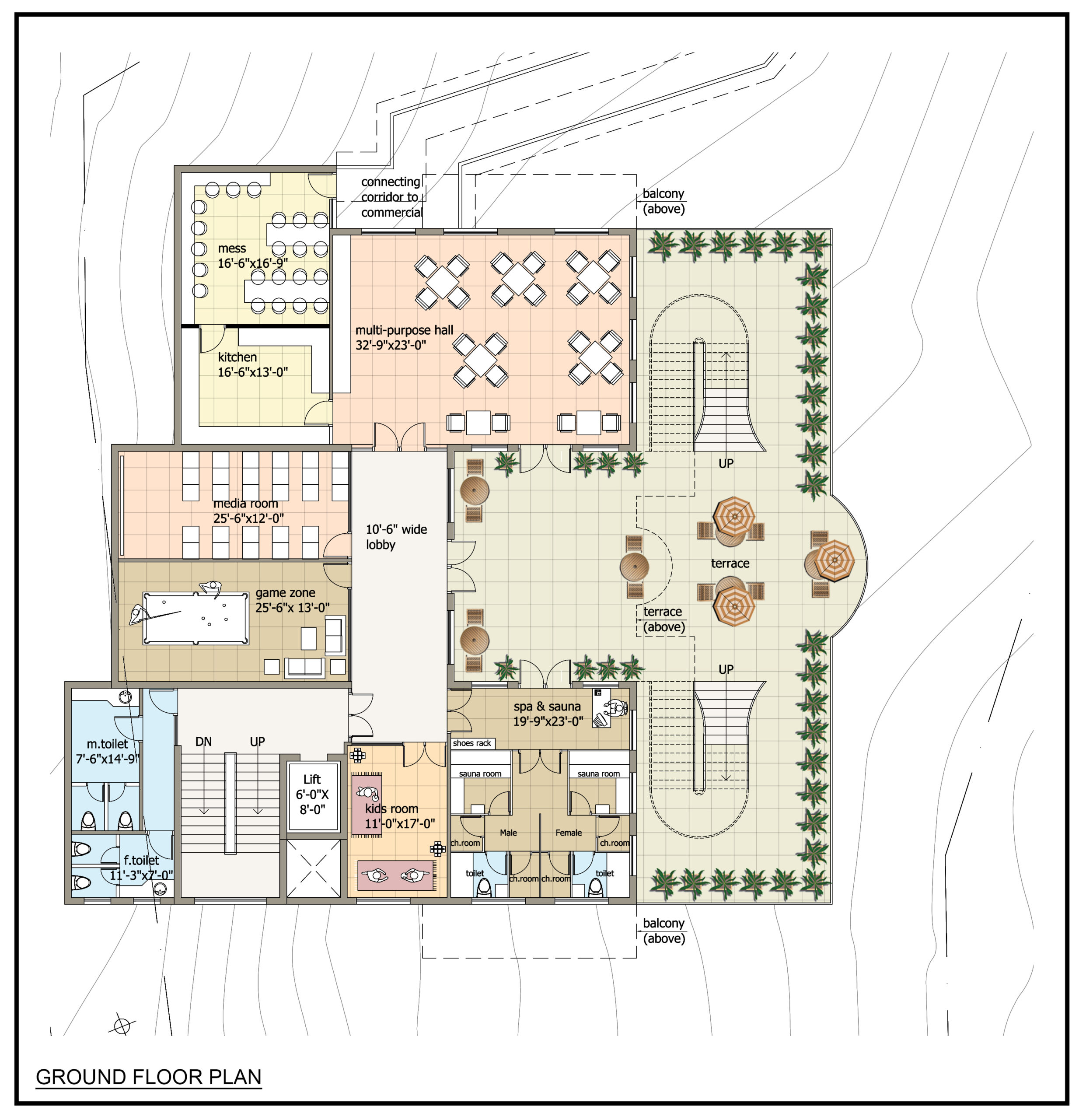 Club House - Ground Floor Plan